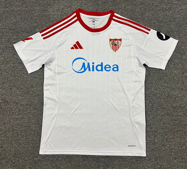(S-4XL) 2025-2026 Sevilla Home White Thailand Soccer Jersey AAA-512