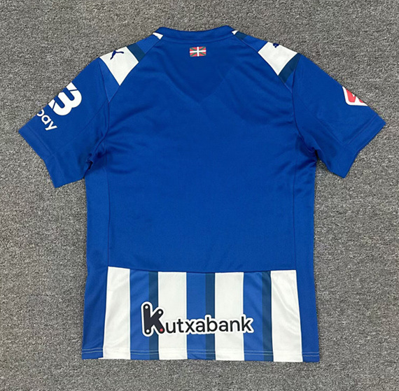 (S-4XL) 2025-2026 Deportivo Alavés Home Blue&White Thailand Soccer Jersey AAA-512