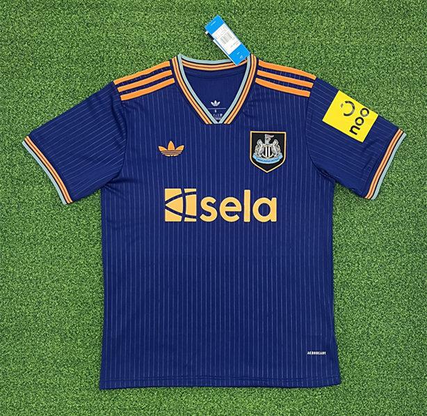 (S-4XL) 2025-2026 Newcastle United 2nd Away Blue Thailand Soccer Jersey AAA-403