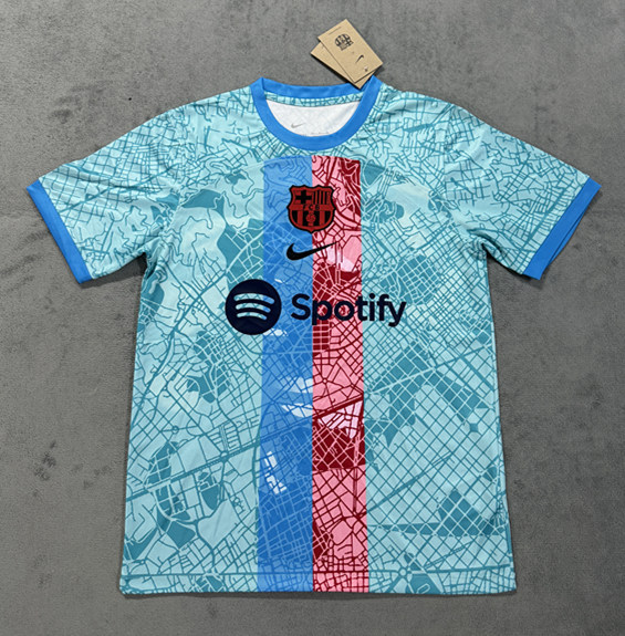(S-4XL) 2025-2026 Special Version Barcelona Lake Blue Thailand Soccer Jersey AAA-4506