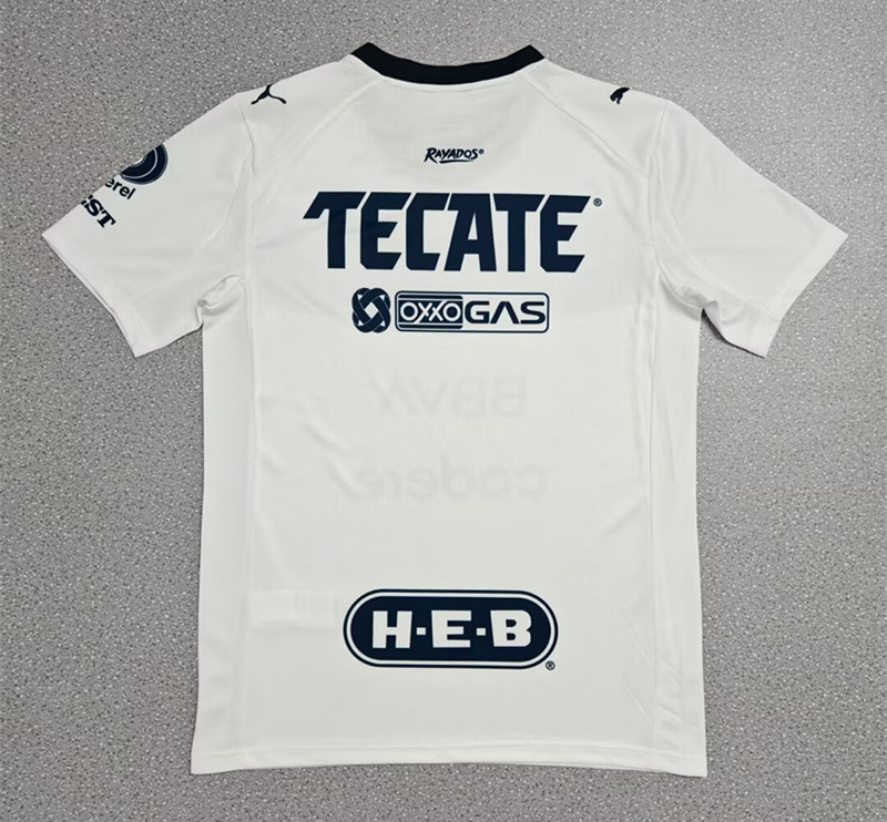 (S-4XL) 2025-2026 Monterrey Away White Thailand Soccer Jersey AAA-4506
