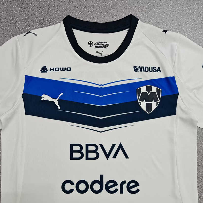 (S-4XL) 2025-2026 Monterrey Away White Thailand Soccer Jersey AAA-4506