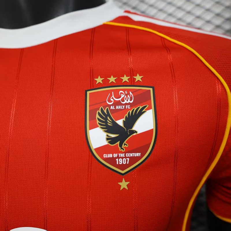 Player Version 2025-2026 Al Ahly Home Red Thailand Soccer Jersey AAA-888