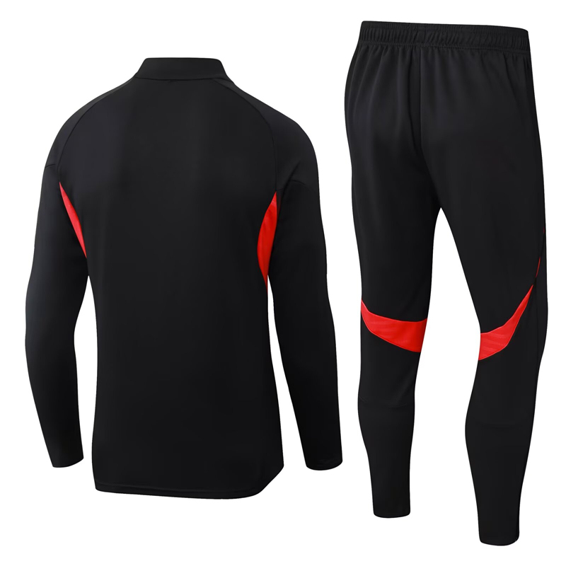 2025-2026 Benfica Black Thailand Soccer Tracksuit Uniform-411