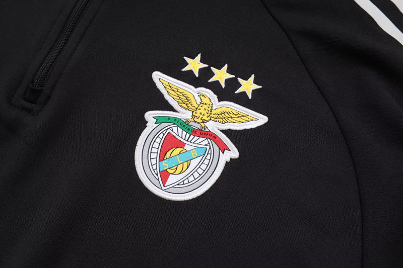 2025-2026 Benfica Black Thailand Soccer Tracksuit Uniform-411