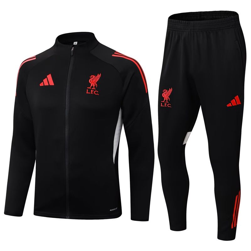 2025-2026 Liverpool Black Thailand Soccer Jacket Uniform-411