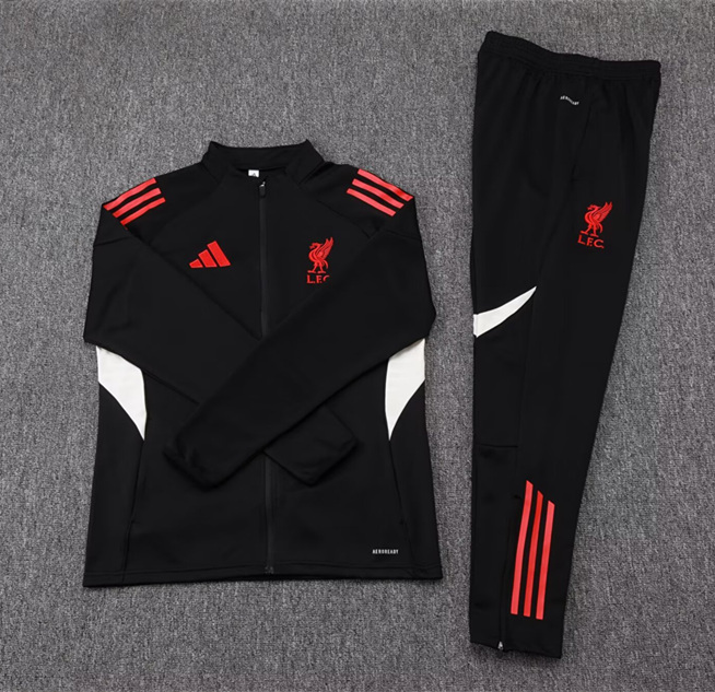 2025-2026 Liverpool Black Thailand Soccer Jacket Uniform-411