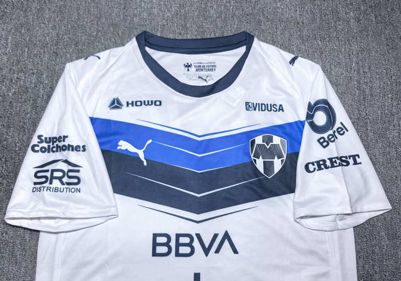 (S-4XL) Player Version 2025-2026 Monterrey Away White Thailand Soccer Jersey AAA-4442