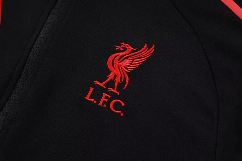 2025-2026 Liverpool Black Thailand Soccer Jacket Uniform-411