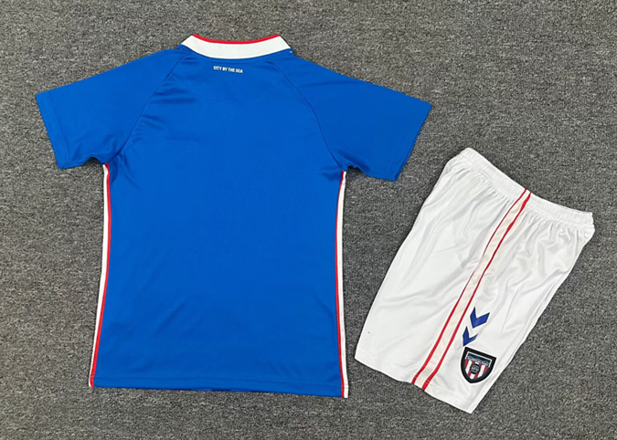 2025-2026 Sunderland AFC Away Blue Kids/Youth Soccer Uniform-7809