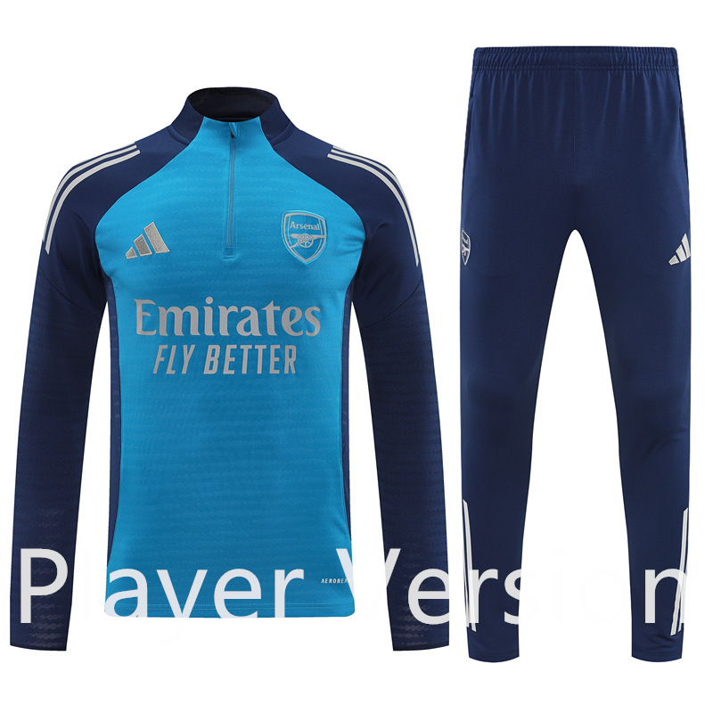 Player Version 2025-2026 Arsenal Blue Thailand Soccer Tracksuit-7411