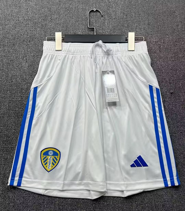 2025-2026 Leeds United Home White Thailand Soccer Shorts