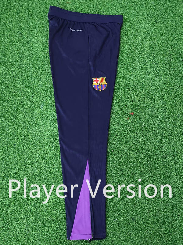 Player Version 2025-2026 Barcelona Purple Thailand Soccer Long Pants-9926