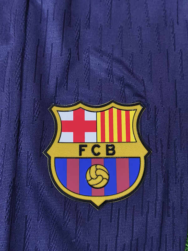 Player Version 2025-2026 Barcelona Purple Thailand Soccer Long Pants-9926