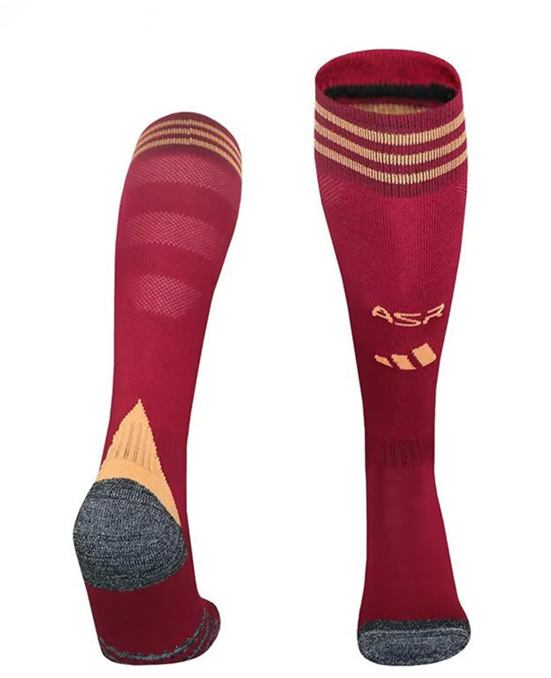 2025-2026 Roma Home Red Kids/Youth Soccer Socks