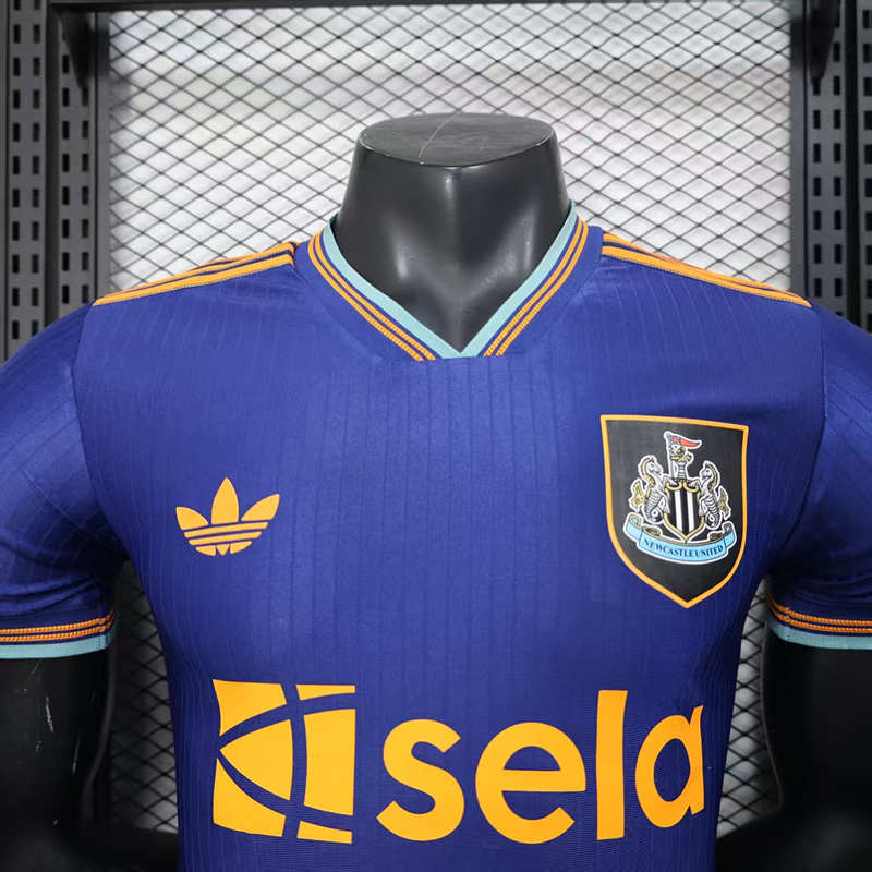 Player Version 2025-2026 Newcastle United 2nd Away Blue Thailand Soccer Jersey AAA-888