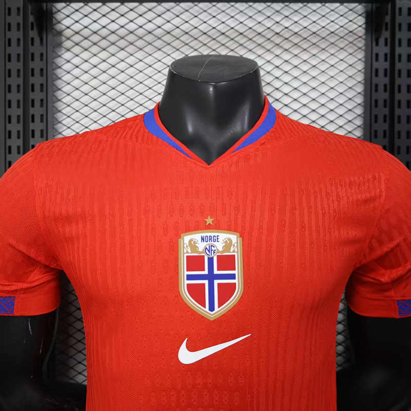 Player Version 2025-2026 Norway Home Red Thailand Soccer Jersey AAA-888