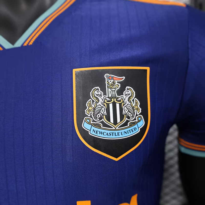 Player Version 2025-2026 Newcastle United 2nd Away Blue Thailand Soccer Jersey AAA-888