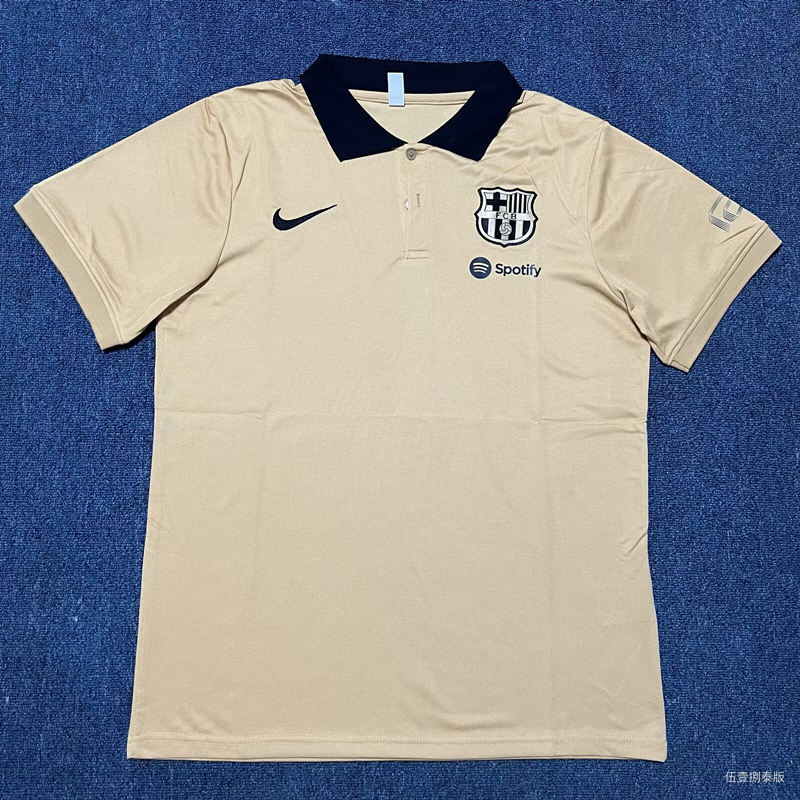 2025-2026 Barcelona Beige Thailand Soccer Training Jersey AAA-8430