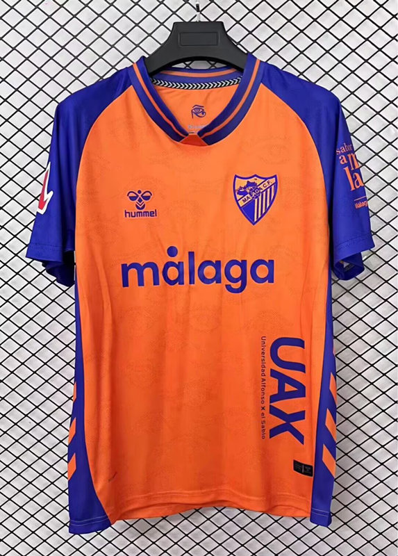 (S-4XL) 2025-2026 Málaga CF Away Orange Thailand Soccer-2044