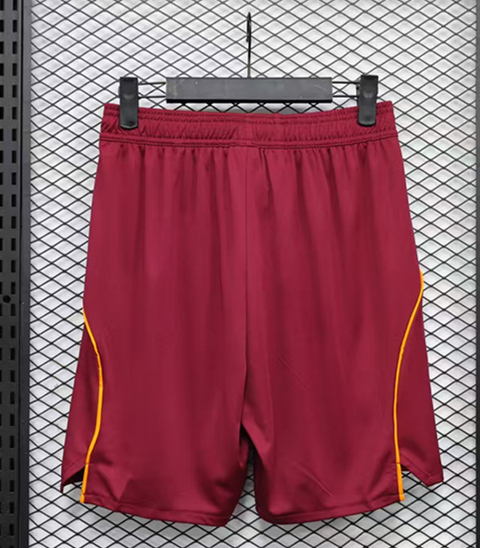Player Version 2025-2026 Roma Home Red Thailand Soccer Shorts-888