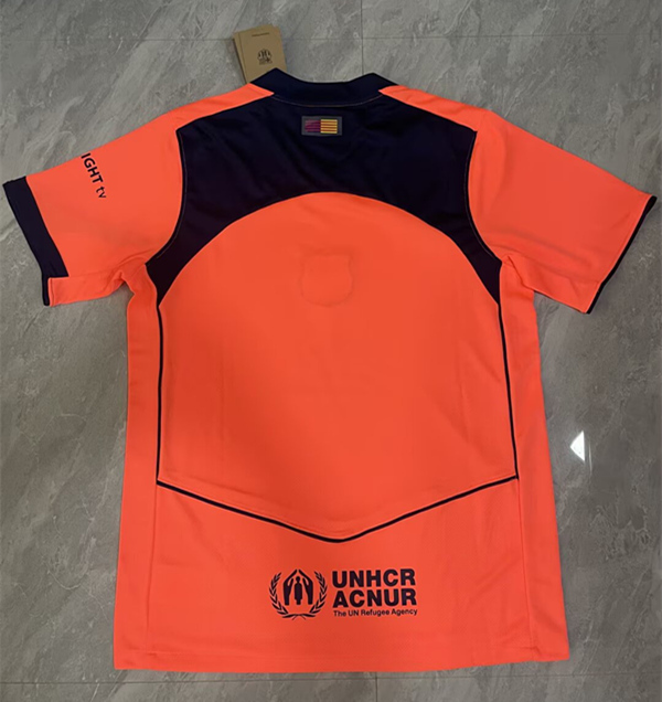 2025-2026 Barcelona 2nd Away Orange Thailand Soccer Jersey AAA-818