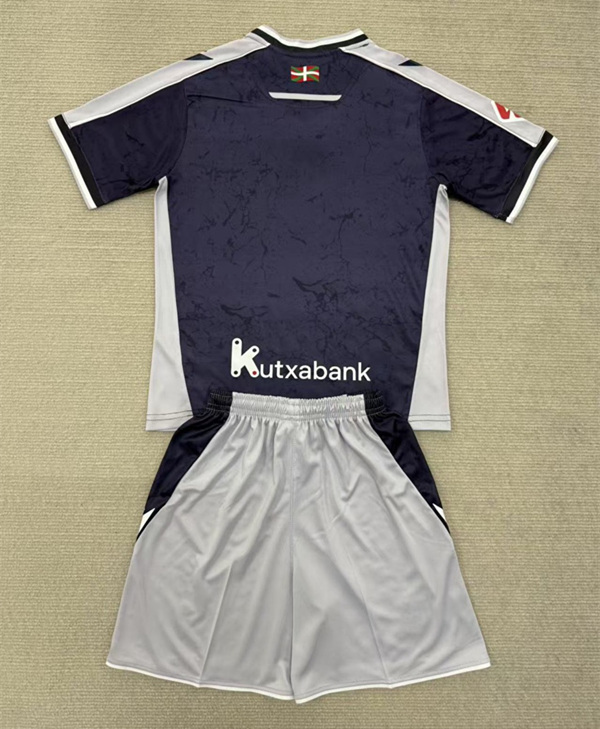 2025-2026 Real Sociedad Away Dark Grey Soccer Uniform-AY