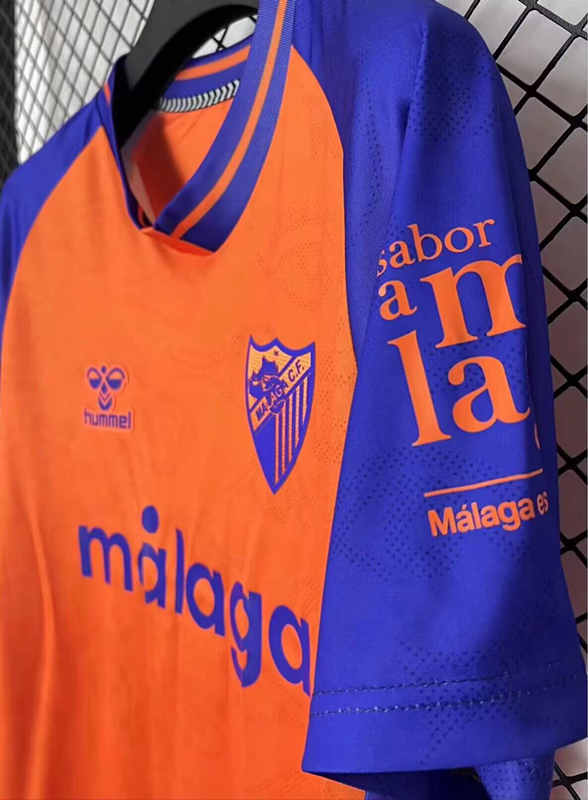 (S-4XL) 2025-2026 Málaga CF Away Orange Thailand Soccer-2044