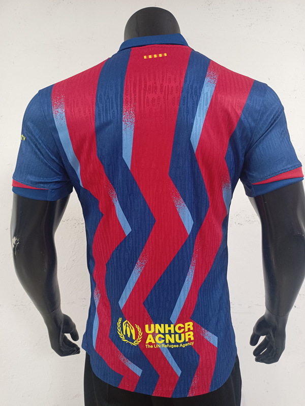 Player Version 2025-2026 Barcelona 3rd Away Red&BlueThailand Soccer Jersey AAA-0871