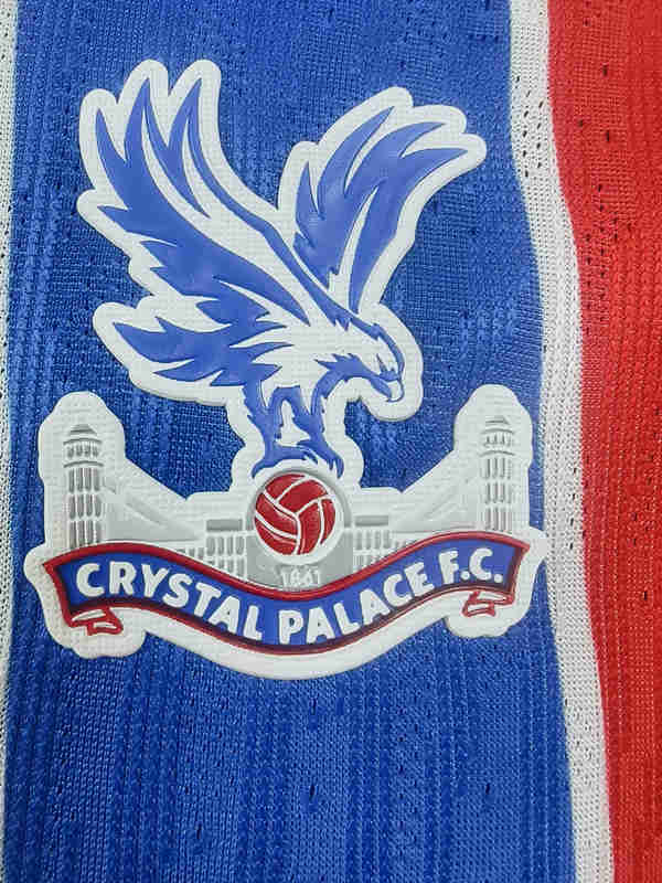 Player Version 2025-2026 Crystal Palace Home Red&Blue Thailand Soccer Jersey AAA-0871