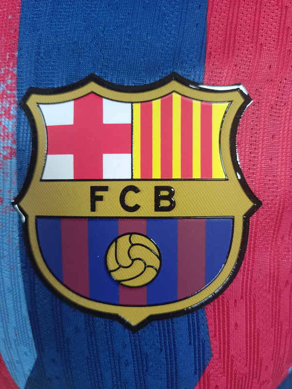 Player Version 2025-2026 Barcelona 3rd Away Red&BlueThailand Soccer Jersey AAA-0871