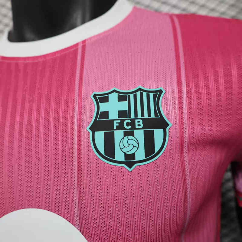 Player Version 2025-2026 Special Version Barcelona Pink&GreenThailand Soccer Jersey AAA-888