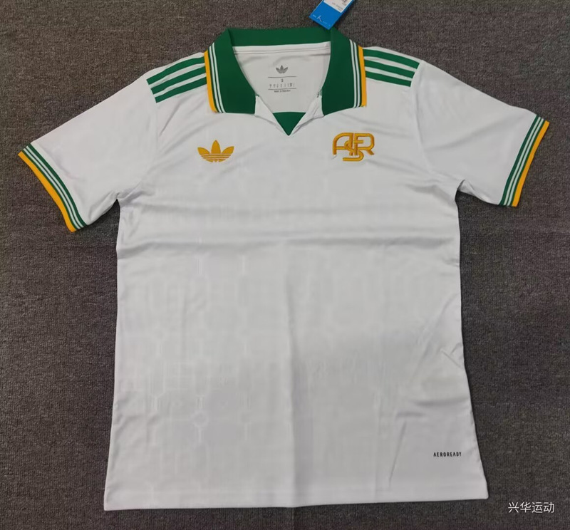 (S-4XL) 2025-2026 Roma 2nd Away White Thailand Soccer Jersey AAA-5378