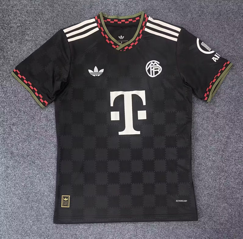 2025-2026 Bayern München 2nd Away Black Thailand Soccer Jersey AAA-9070