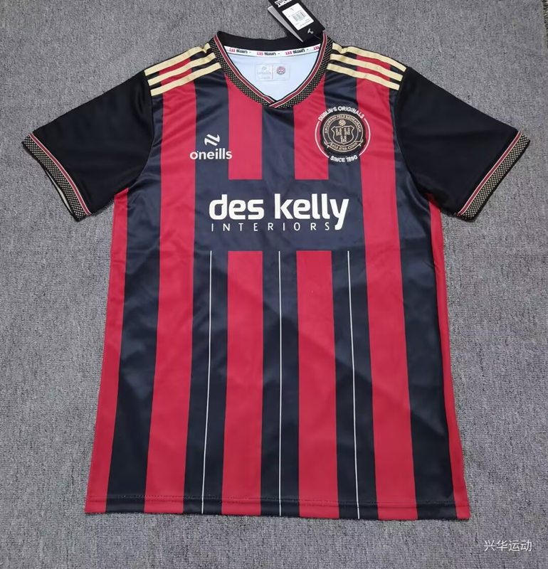 2025-2026 Bohemian Home Red&Black Thailand Soccer Jersey AAA-512