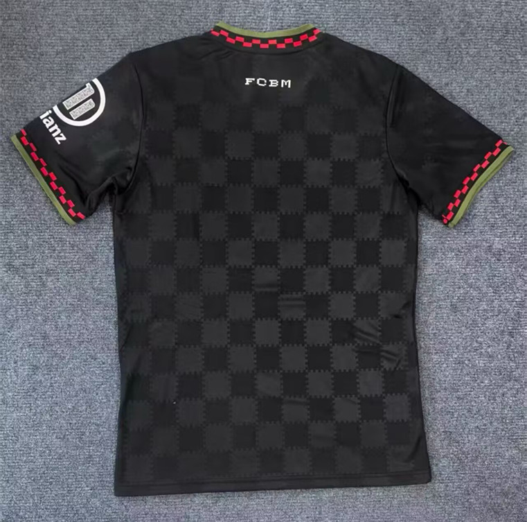 2025-2026 Bayern München 2nd Away Black Thailand Soccer Jersey AAA-9070