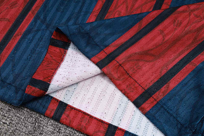 2025-2026 Barcelona Blue&Red Short-sleeved Thailand Soccer Tracksuit-9926