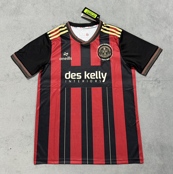 2025-2026 Bohemian Home Red&Black Thailand Soccer Jersey AAA-4506