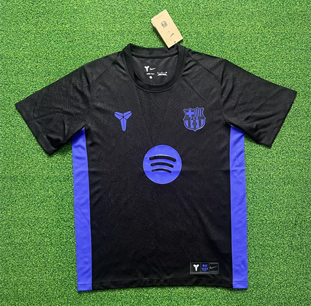 (S-4XL) 2025-2026 Black Mamba Joint Edition Barcelona Black Thailand Soccer Jersey AAA-403