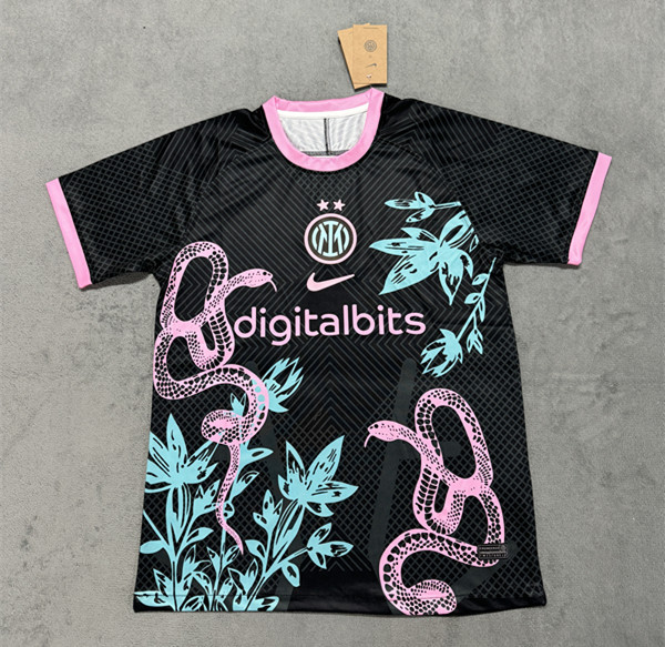 2025-2026 Inter Milan Snake Year Black Thailand Soccer Jersey AAA-4506