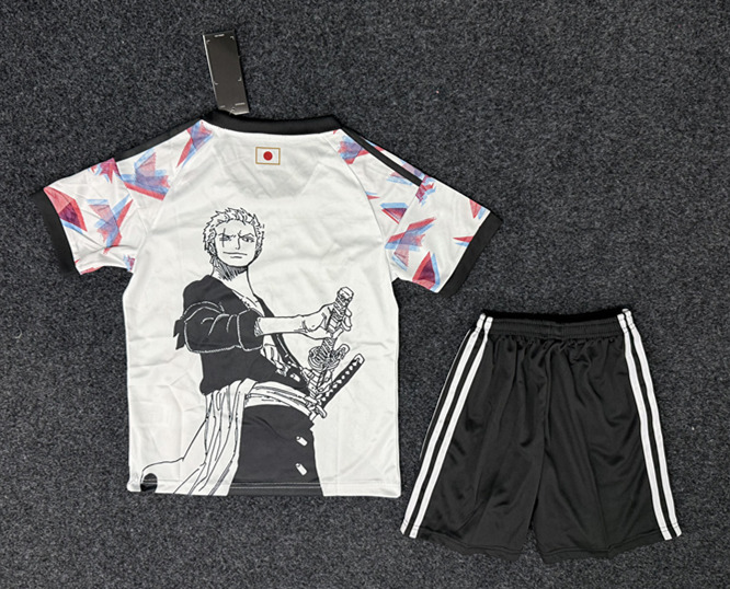 2025-2026 Special Version Japan White&Black Kids/Youth Soccer Uniform-GB