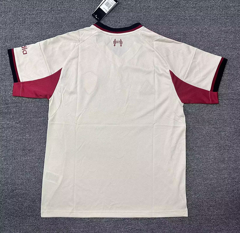 (S-4XL) 2025-2026 Liverpool Away White Thailand Soccer Jersey AAA-7209