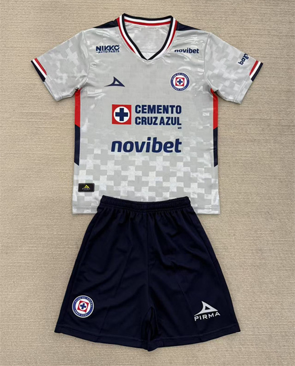 2025-2026 Cruz Azul Away Gray Soccer Uniform-AY