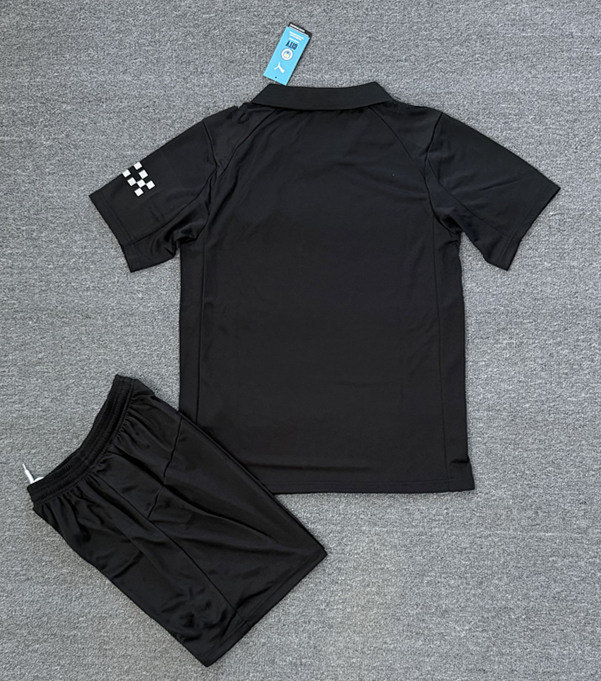 2025-2026 Manchester City 2nd Away Black Kids/Youth Soccer Uniform-4247