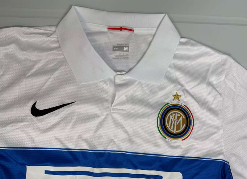 Retro Version 2009-2010 Inter Milan Away White Thailand Soccer Jersey AAA-503