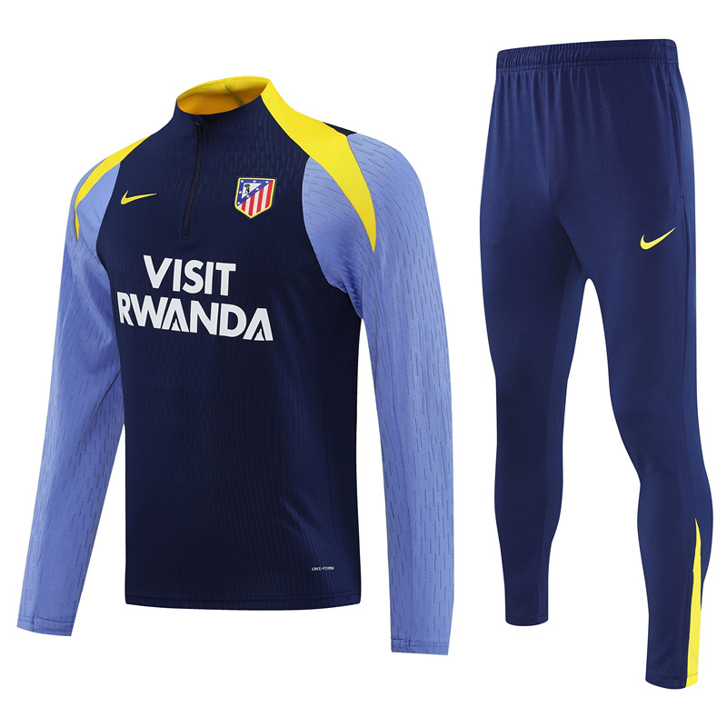 Player Version 2025-2026 Atletico Madrid Royal Blue Thailand Soccer Tracksuit-7411