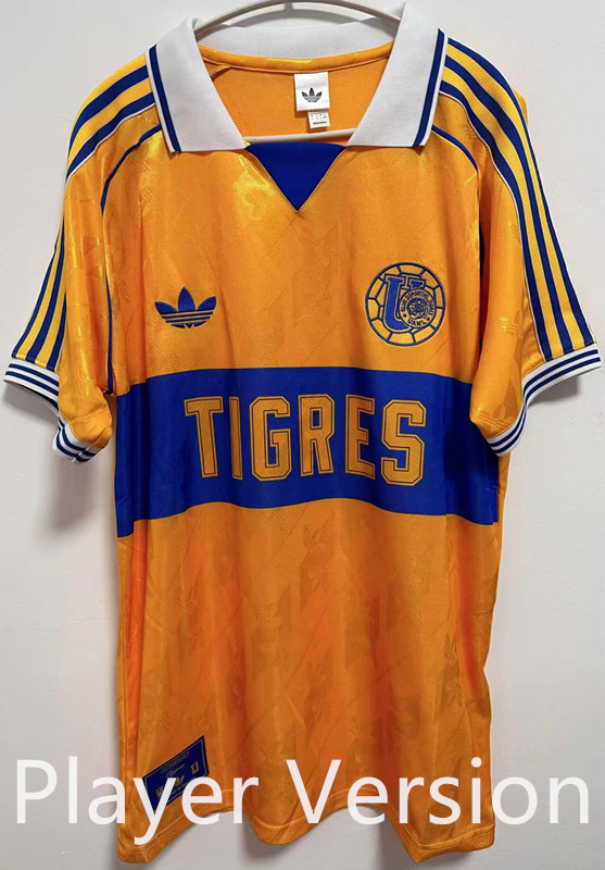 (S-4XL) Player Version 2025-2026 Retro Commemorative Version Tigres UANL Yellow Thailand Soccer Jersey AAA-912