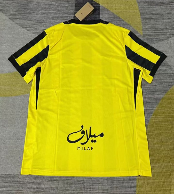 (S-4XL) 2025-2026 Al Ittihad Saudi Home Yellow&Black Thailand Soccer Jersey AAA-GB