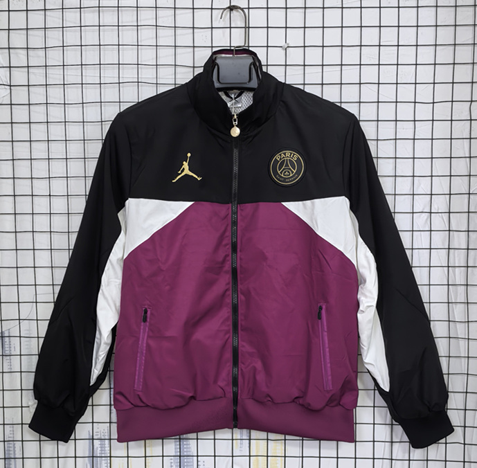 Retro Version Thick Paris SG Embroidery Printing Waterproof Thailand Soccer Trench Coat-8268