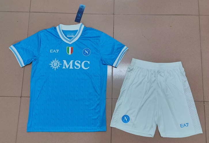 2025-2026 Napoli Home Blue Soccer Uniform-7209